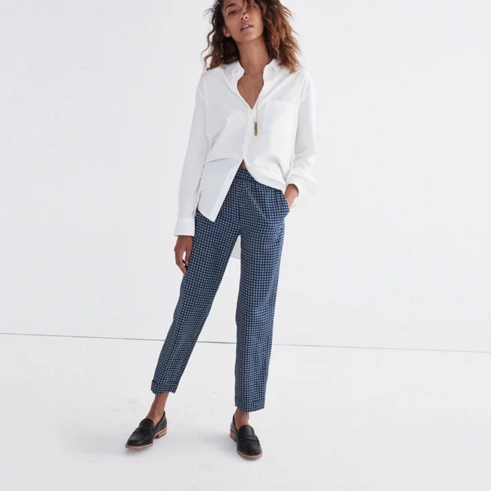 Madewell Women's Track Trousers in Ascot Tile Size Small